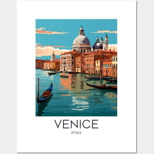 A Pop Art Travel Print of Venice - Italy Posters and Art